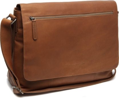 Chesterfield laptoptas, schoudertas TOLEDO cognac C003 - Afbeelding 7