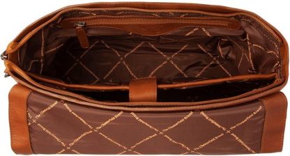 Chesterfield laptoptas, schoudertas TOLEDO cognac C003 - Afbeelding 2