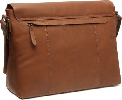 Chesterfield laptoptas, schoudertas TOLEDO cognac C003 - Afbeelding 3